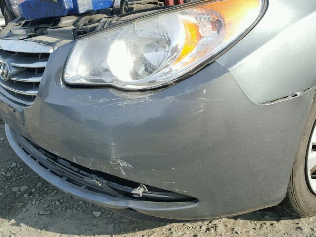 KMHDU4AD3AU943116 - 2010 HYUNDAI ELANTRA BL GRAY photo 9