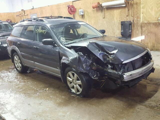 4S4BP61C897318948 - 2009 SUBARU OUTBACK 2. GRAY photo 1