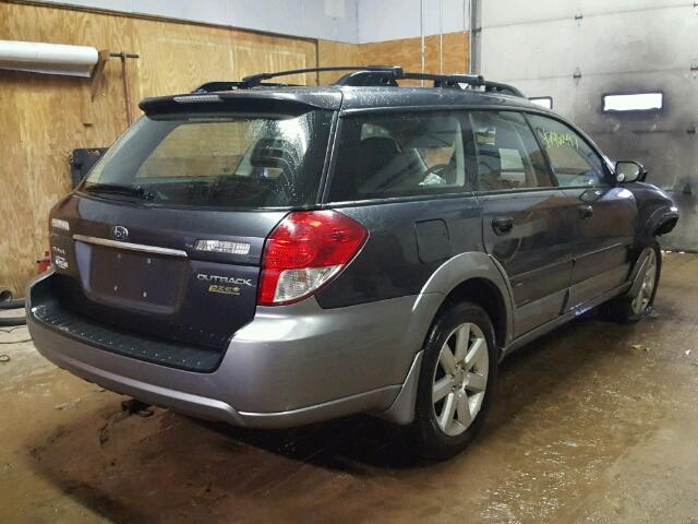 4S4BP61C897318948 - 2009 SUBARU OUTBACK 2. GRAY photo 4