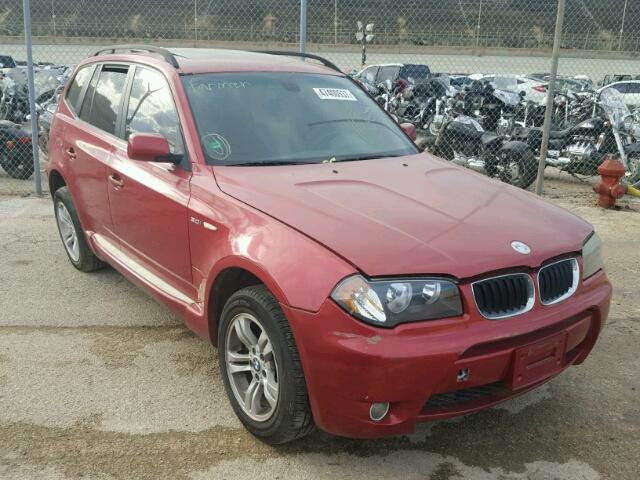 WBXPA93484WC30862 - 2004 BMW X3 3.0I BURGUNDY photo 1