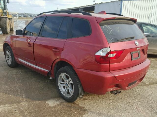 WBXPA93484WC30862 - 2004 BMW X3 3.0I BURGUNDY photo 3