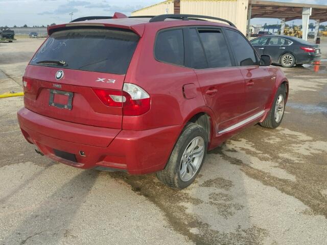 WBXPA93484WC30862 - 2004 BMW X3 3.0I BURGUNDY photo 4