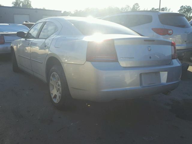 2B3KA43G87H865389 - 2007 DODGE CHARGER SE SILVER photo 3