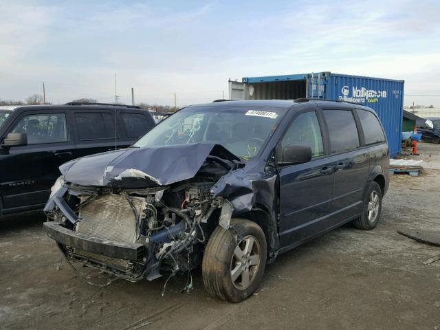 1D8HN44H18B113016 - 2008 DODGE GRAND CARA BLUE photo 2