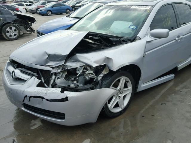 19UUA66254A043079 - 2004 ACURA TL SILVER photo 9