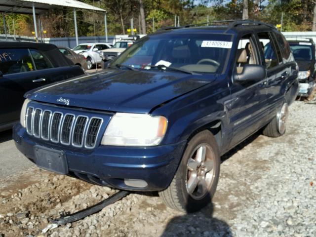 1J8GW58J03C509069 - 2003 JEEP GRAND CHER BLUE photo 2