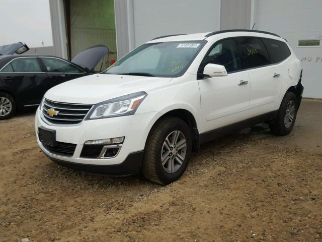 1GNKVGKD6FJ260240 - 2015 CHEVROLET TRAVERSE L WHITE photo 2