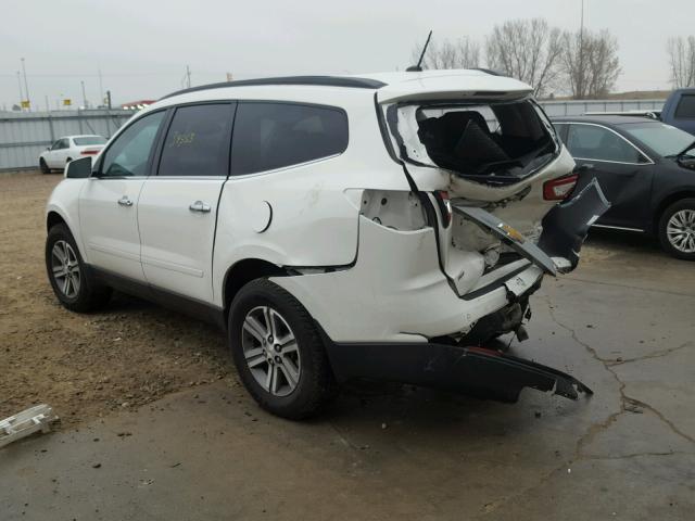 1GNKVGKD6FJ260240 - 2015 CHEVROLET TRAVERSE L WHITE photo 3