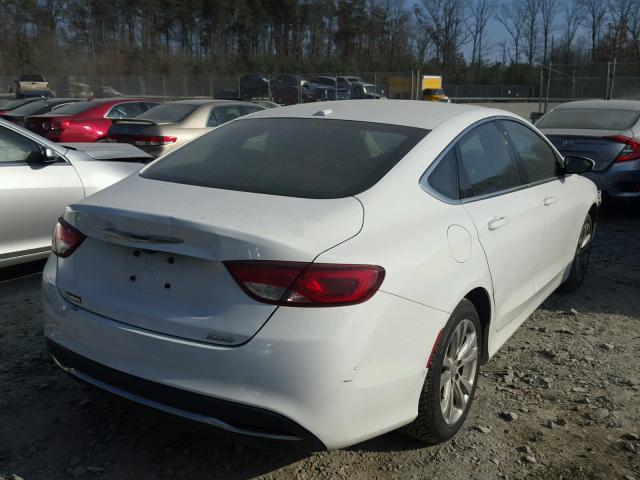 1C3CCCAB9FN637149 - 2015 CHRYSLER 200 LIMITE WHITE photo 4