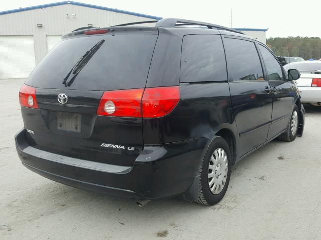 5TDZK23CX8S155974 - 2008 TOYOTA SIENNA CE BLACK photo 4