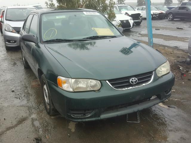 1NXBR12E21Z560928 - 2001 TOYOTA COROLLA CE GREEN photo 1