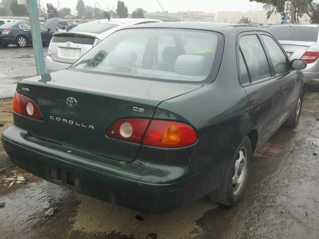 1NXBR12E21Z560928 - 2001 TOYOTA COROLLA CE GREEN photo 4