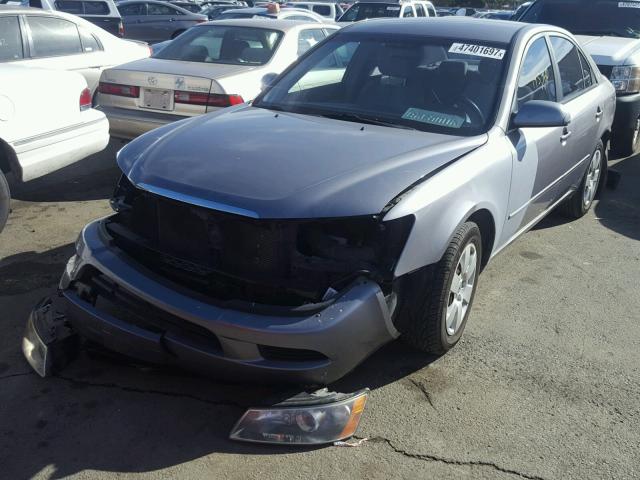 5NPET46C18H374332 - 2008 HYUNDAI SONATA GLS GRAY photo 2