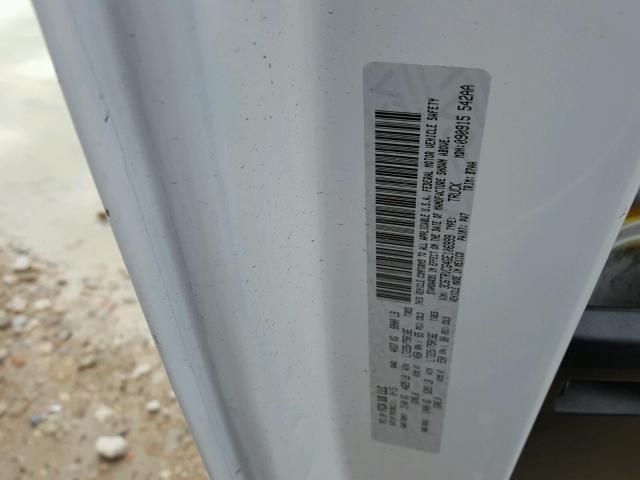 3C6TRVCG4GE106999 - 2016 RAM PROMASTER WHITE photo 10