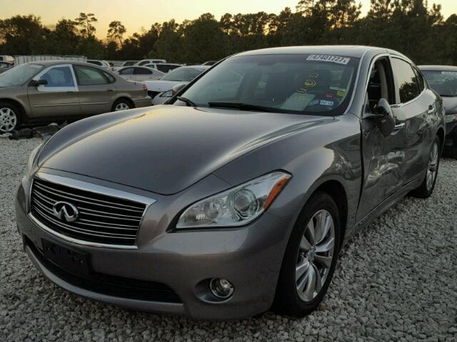 JN1BY1AP9CM332229 - 2012 INFINITI M37 GRAY photo 2