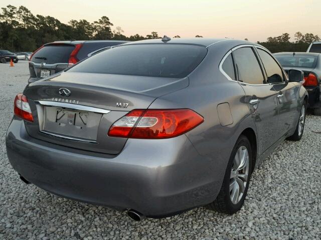 JN1BY1AP9CM332229 - 2012 INFINITI M37 GRAY photo 4