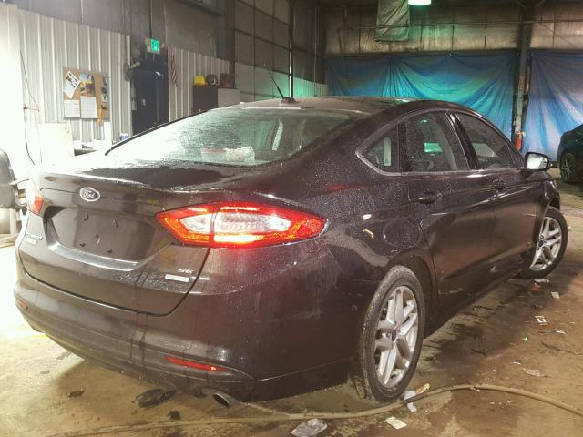 3FA6P0HR8DR234391 - 2013 FORD FUSION SE BLACK photo 4