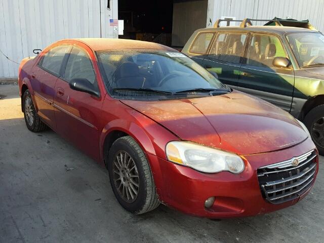 1C3EL56R24N149846 - 2004 CHRYSLER SEBRING LX BURGUNDY photo 1