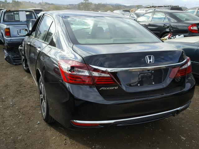 1HGCR2F42HA157223 - 2017 HONDA ACCORD LX BLACK photo 3