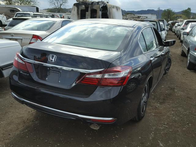 1HGCR2F42HA157223 - 2017 HONDA ACCORD LX BLACK photo 4