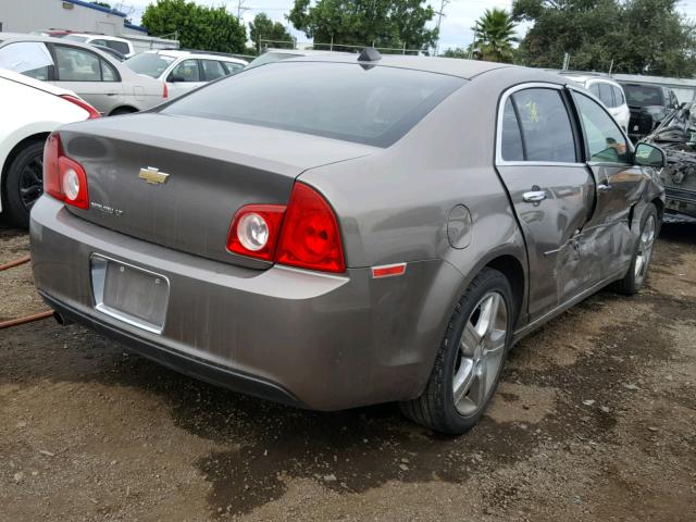 1G1ZC5E0XCF297163 - 2012 CHEVROLET MALIBU 1LT GRAY photo 4