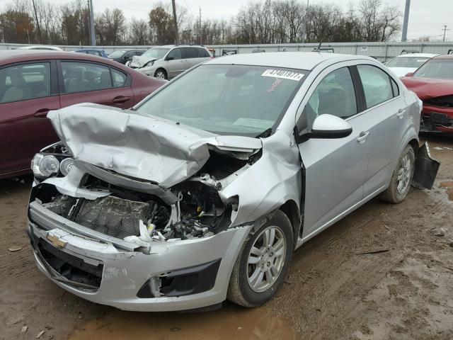 1G1JC5SH5C4213396 - 2012 CHEVROLET SONIC LT SILVER photo 2