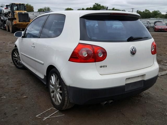 WVWEV71K76W096120 - 2006 VOLKSWAGEN NEW GTI WHITE photo 3