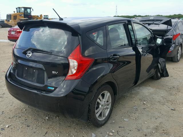 3N1CE2CP6FL407368 - 2015 NISSAN VERSA NOTE BLACK photo 4