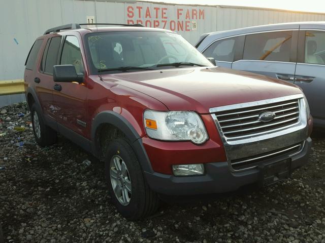 1FMEU73E46UB39250 - 2006 FORD EXPLORER X MAROON photo 1