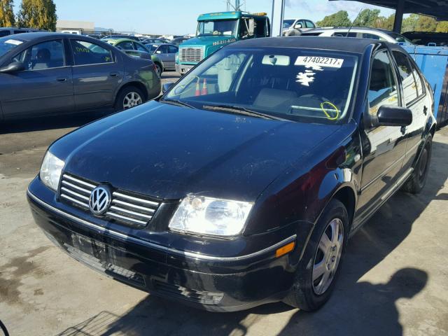 3VWRK69M21M134059 - 2001 VOLKSWAGEN JETTA GL BLACK photo 2