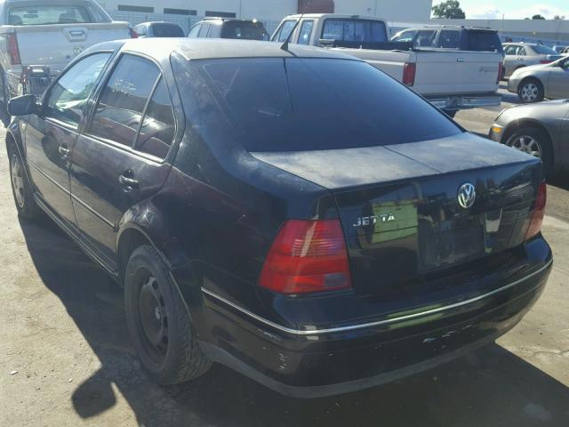 3VWRK69M21M134059 - 2001 VOLKSWAGEN JETTA GL BLACK photo 3