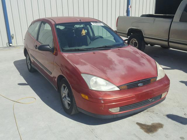 3FAFP3136YR195877 - 2000 FORD FOCUS ZX3 RED photo 1