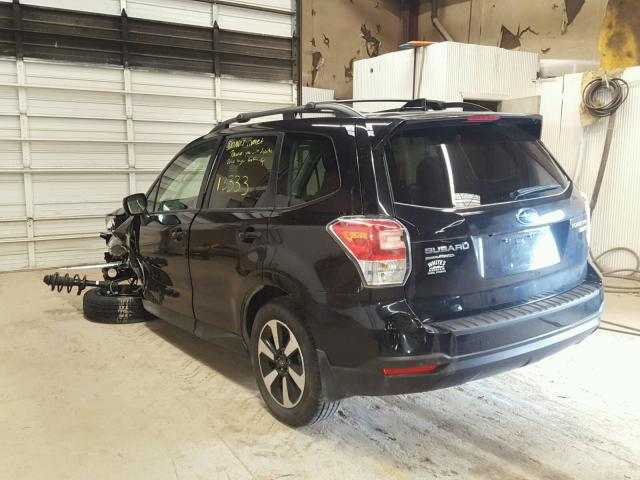 JF2SJAECXHH449733 - 2017 SUBARU FORESTER 2 BLACK photo 3