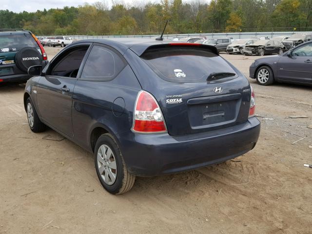 KMHCM3AC6AU158702 - 2010 HYUNDAI ACCENT BLU BLUE photo 3