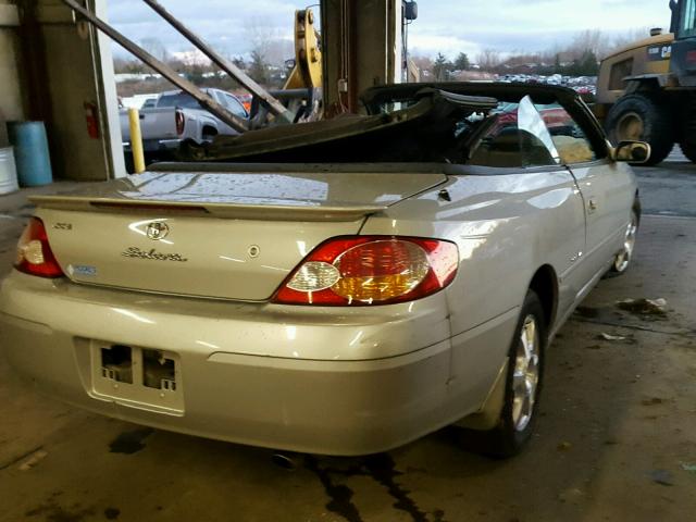 2T1FF28P83C608560 - 2003 TOYOTA CAMRY SOLA SILVER photo 4