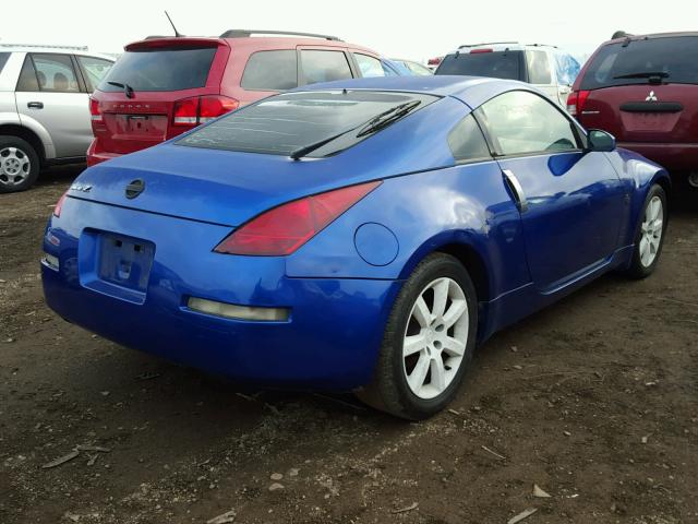 JN1AZ34E64T061023 - 2004 NISSAN 350Z COUPE BLUE photo 4