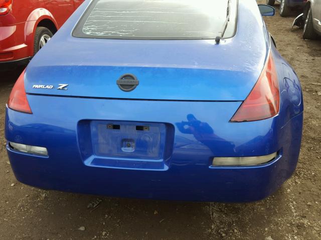 JN1AZ34E64T061023 - 2004 NISSAN 350Z COUPE BLUE photo 9