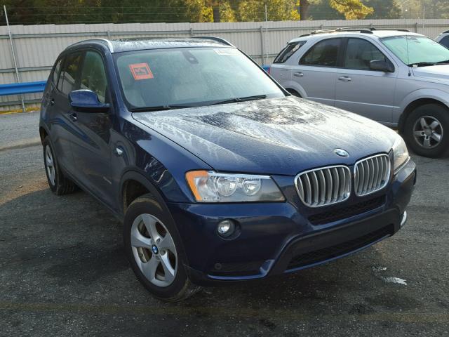 5UXWX5C54CL720705 - 2012 BMW X3 XDRIVE2 BLUE photo 1