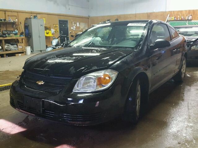 1G1AK12F257575326 - 2005 CHEVROLET COBALT BLACK photo 2