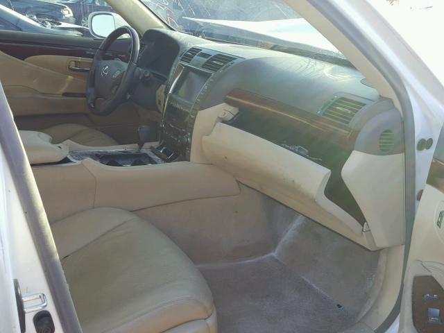 JTHBL46F375024274 - 2007 LEXUS LS 460 WHITE photo 5