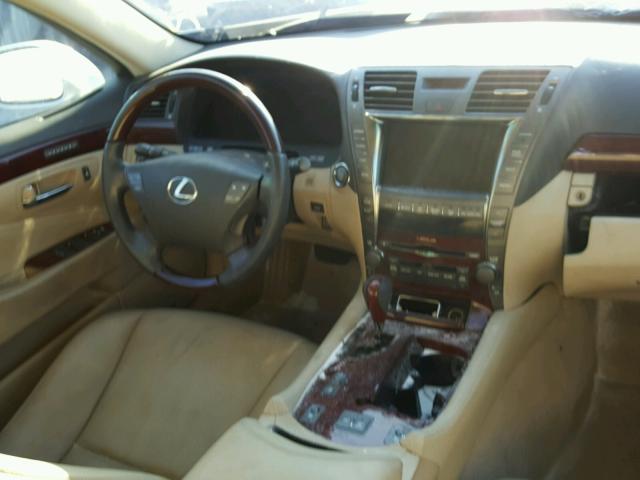 JTHBL46F375024274 - 2007 LEXUS LS 460 WHITE photo 9