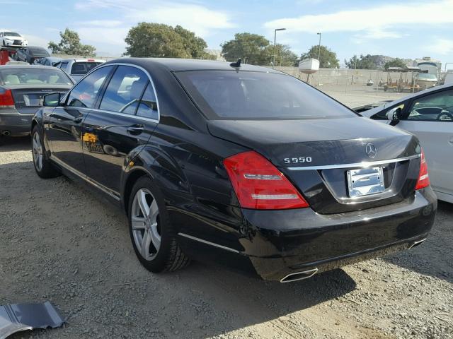 WDDNG7DB4CA428423 - 2012 MERCEDES-BENZ S 550 BLACK photo 3