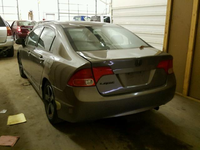 1HGFA16866L023561 - 2006 HONDA CIVIC EX GRAY photo 3
