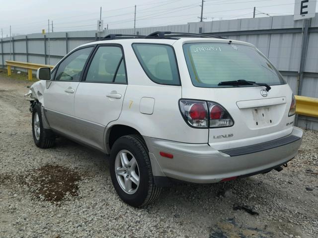 JTJGF10U330153401 - 2003 LEXUS RX 300 WHITE photo 3