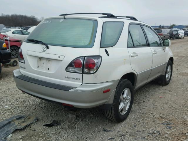 JTJGF10U330153401 - 2003 LEXUS RX 300 WHITE photo 4