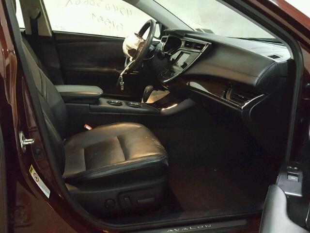 4T1BK1EBXDU056668 - 2013 TOYOTA AVALON BAS BURGUNDY photo 5