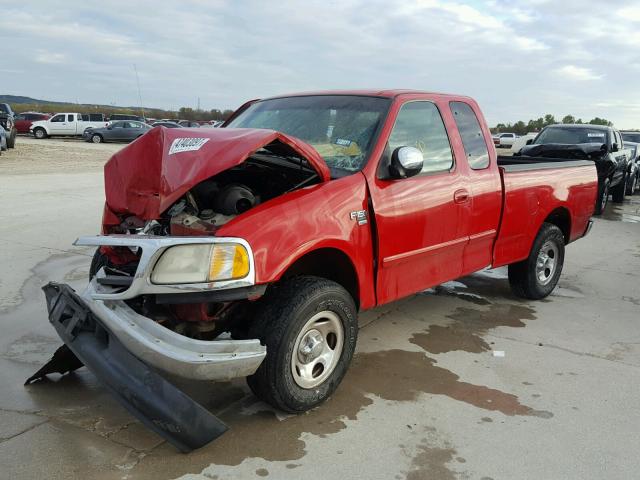 1FTRX17W41KE46662 - 2001 FORD F150 RED photo 2