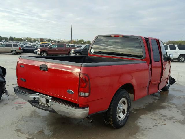 1FTRX17W41KE46662 - 2001 FORD F150 RED photo 4