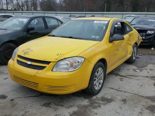 1G1AK18H897203696 - 2009 CHEVROLET COBALT LS YELLOW photo 2