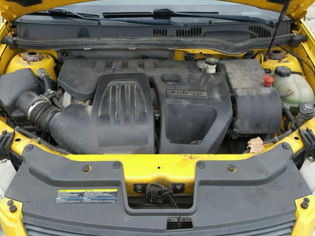 1G1AK18H897203696 - 2009 CHEVROLET COBALT LS YELLOW photo 7